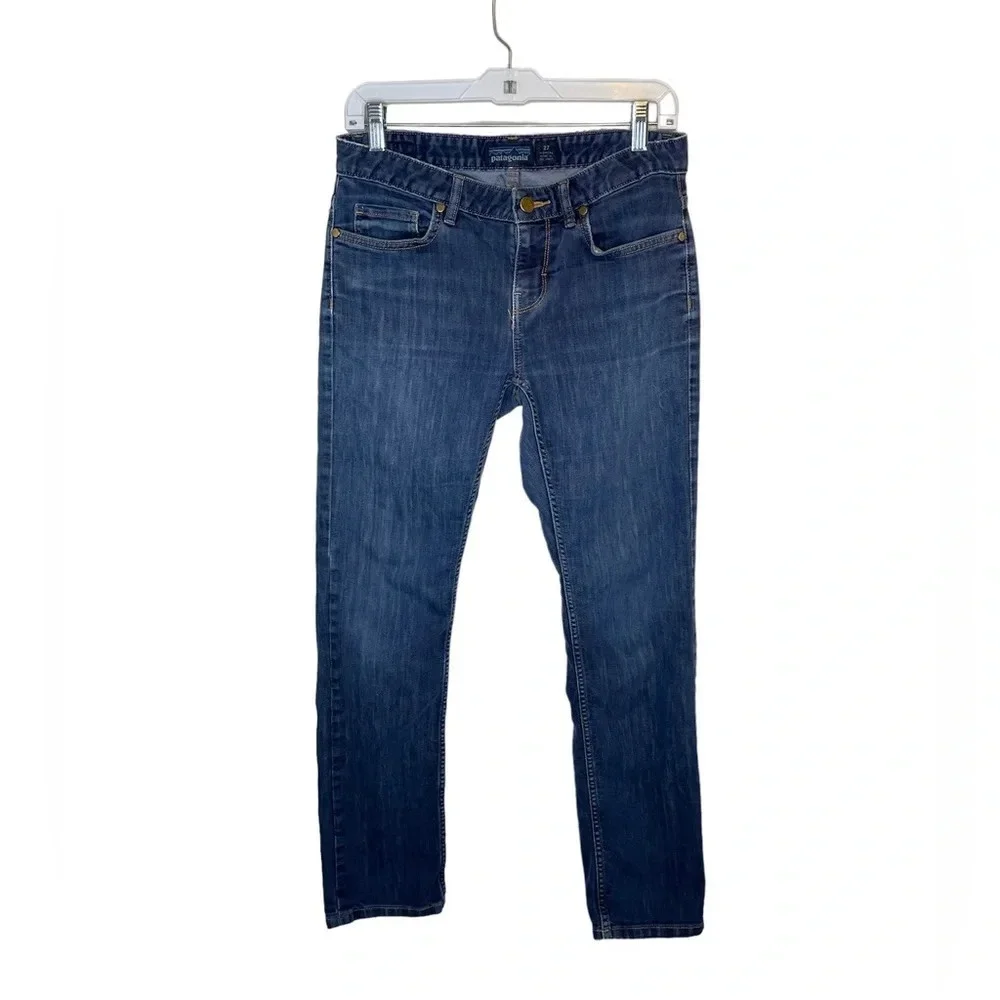 Patagonia Womens Straight Regular Blue Jeans Denim Size 27